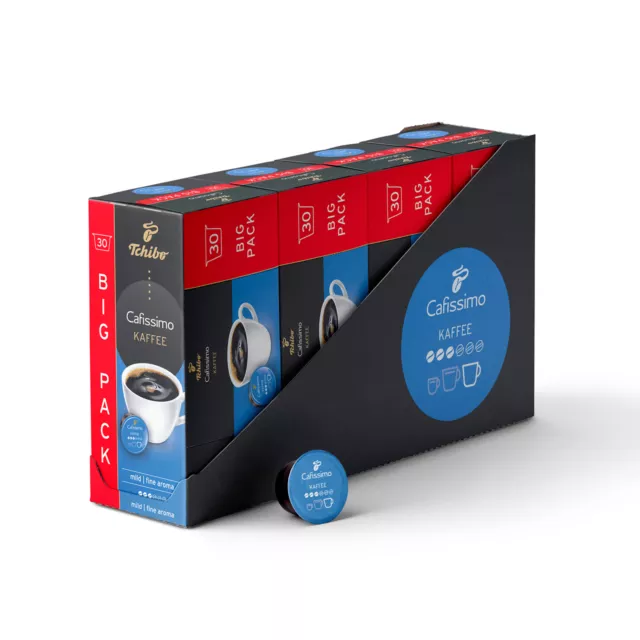 Tchibo Cafissimo Filterkaffee mild Kapseln, 120 Stück (4 x 30 Kapseln)