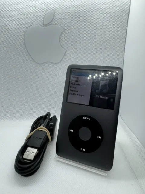 Apple iPod Classic 7. Génération Argent Gris 160GB Occasion État #4111