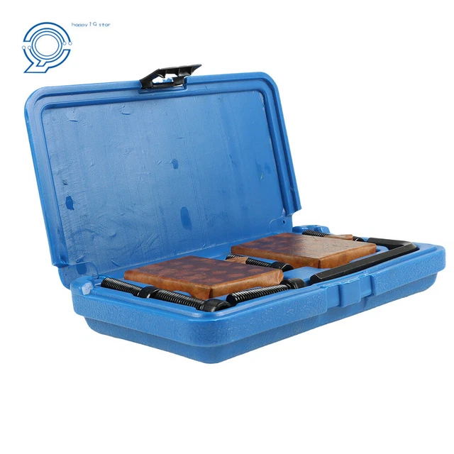 New 8 Piece 1-2-3 123 Precision 23 Hole Block Set With Screws & HEX KEY Case