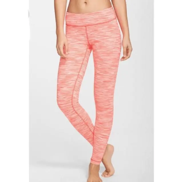 Zella - Live in Leggings Space Dye (orange/pink) sz Medium