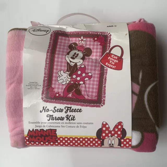 Minnie mouse no sew fleece throw kit hotsell