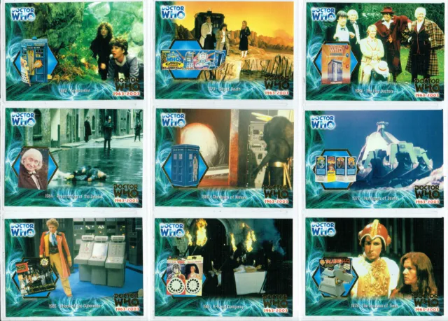 Doctor Who 40Th Anniversary Set Of 14 Foil Cards
