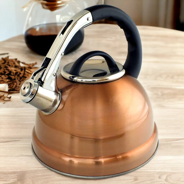 Demo - Whistling Kettle Copper Stainless Steel 3.5L Gas Electric Induction Hob