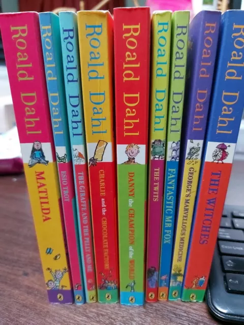 Bundle of Roald Dahl Books, 9 in Total, Chocolate Factory, Matilda etc