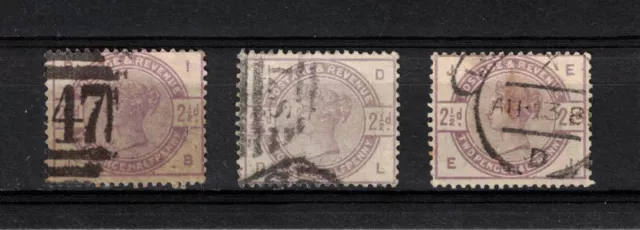 Grande Bretagne Timbre Yvert N° 79 x 3 oblitérés - Scan Recto / Verso - Cote 45€