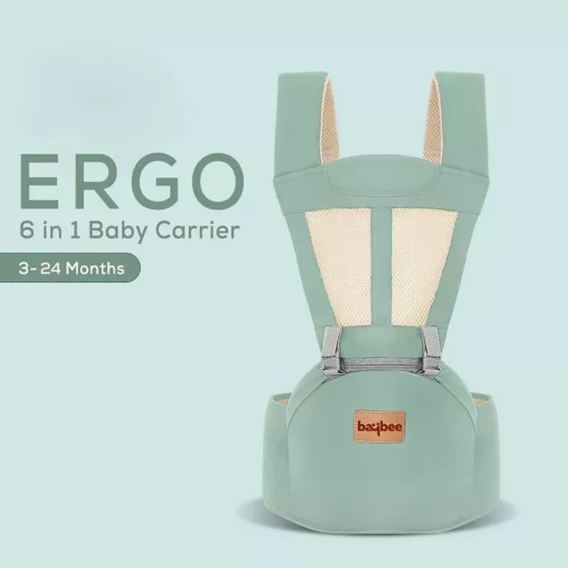 Baybee 6 in 1 Ergo Hip Seat Baby Carrier with 6 Carry Positions, Baby Carrier 2