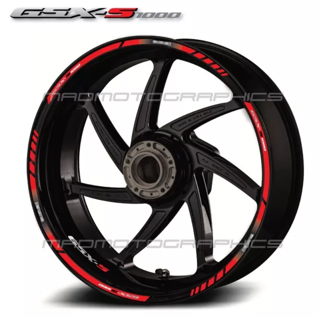 GSX-S1000 decalcomanie ruota adesivi strisce cerchio per Suzuki GSXS 1000