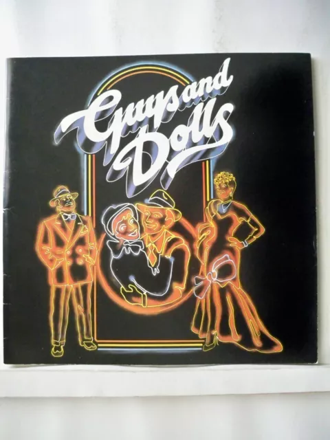 GUYS & DOLLS Souvenir Program LULU / NORMAN ROSSINGTON / CLARKE PETERS UK 1985