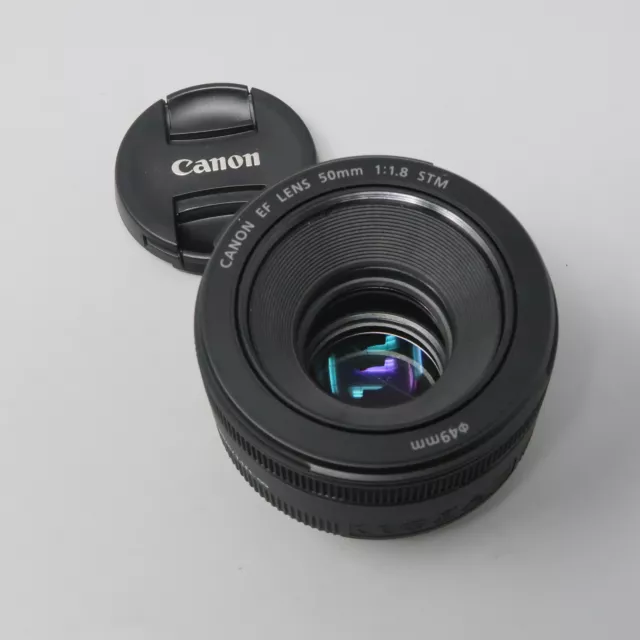 Canon EF 50mm f/1.8 STM Lens - plus Caps!
