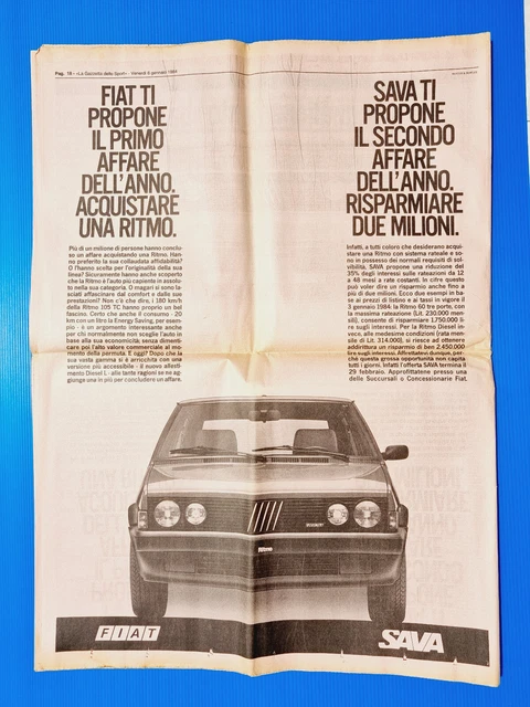 Gazzetta Dello Sport – 23 Janvier 1984 – Fiorentina – Juventus – Zico – Moser