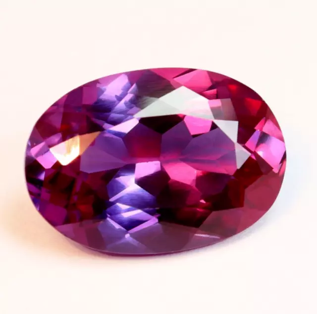 19.00 CT Naturel Violet Saphir Ovale à Facettes Coupe Forme AAA VVS Libre Gemme