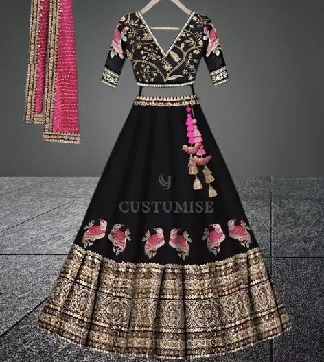 Bollywood Drashti Designer Lehenga Wedding Lengha Indian ethnic Party Wear Choli