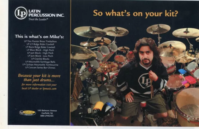 2012 PRINT AD of Pearl Reference Pure Drum Kit w Mike Mangini of