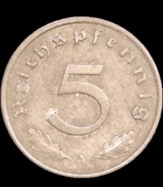 5 Reichspfennig 1942 A Deutsches Reich In Sehr Schön Erhaltung#10