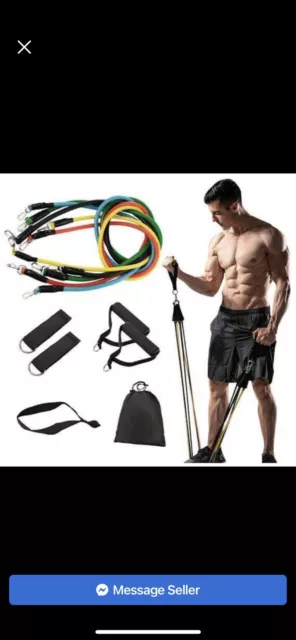 Protone Resistance Bands Set - 5 Tube With Handles Door Anchor Ankle Straps