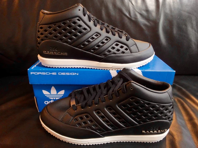 adidas gazelle silver green womens PORSCHE DESIGN x ADIDAS Size 9.5 Black White Leather Lace Up Sneakers – Sui  Generis Designer Consignment main image 1