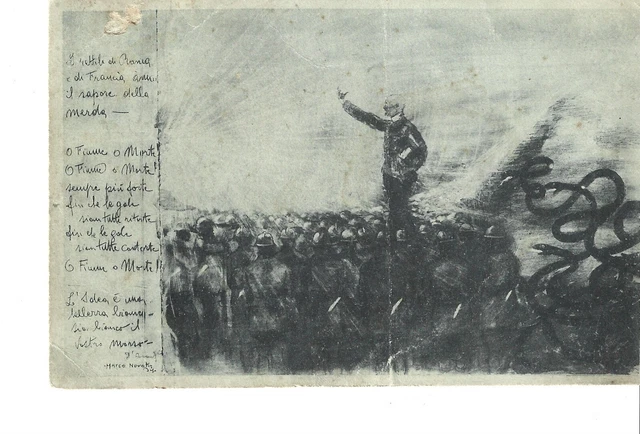 Carte Postale Ancienne – Gabriele D'Annunzio L'Ardito Di Fiume – TORESELLA Trieste