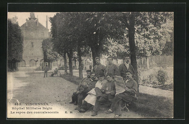 CPA Vincennes, Begin Military Hospital, the rest of the convalescents