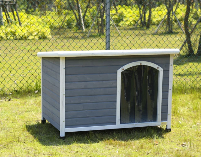 EXTRA LARGE OUTDOOR Dog Kennel Winter Pet House Shelter Wooden Animal