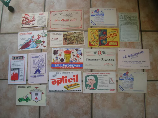 Lot De 16 Buvards Publicitee Savoie Haute Savoie Dauphine  (E124)