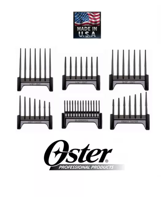 Oster 6pc Blade ATTACHMENT GUIDE COMB Set for Fast Feed,Speed Line&Vibe CLIPPERS