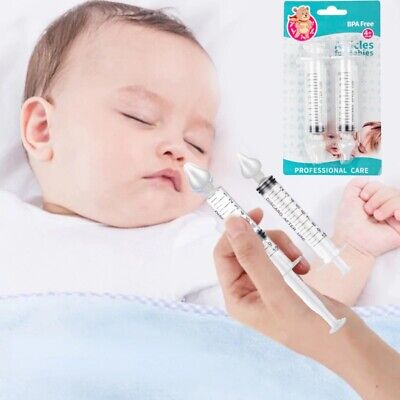 2 piezas 10 ml limpiador de nariz tubo con aguja para el cuidado del bebé rinitis bebé limpieza nasal ZK30