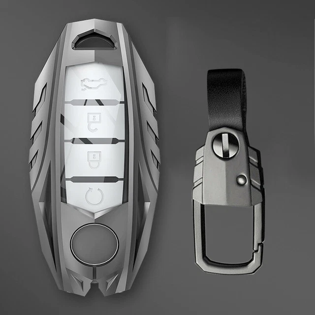 Alloy Smart Car Key Fob Case Cover Fit For Infiniti Q50 Q60 Q70 Nissan Qashqai