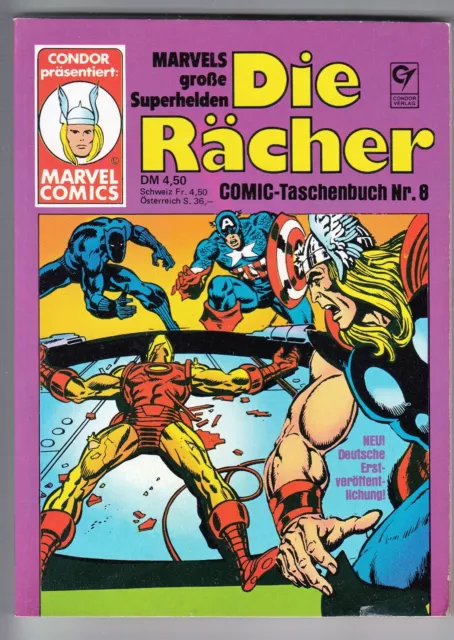 Die RÄCHER Taschenbuch Nr. 8 (1) sehr guter Zustand CONDOR Avengers