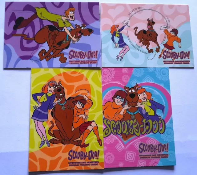 Scooby Doo Mysteries & Monsters Box Loader BL1-4 Trading Card Set Inkworks 2003