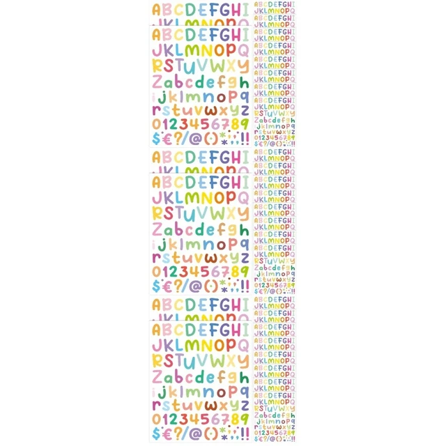 Poster Alfabeto E Numeri Per Bambini - 2 Fogli Educativi + 2 Adesivi Colorati - Foto 4