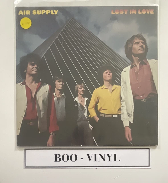AIR SUPPLY Lost In Love Arista Pressing 12" Vinyl LP Record 1980 Ex