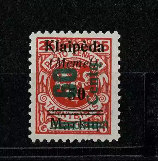 Memel 233 I - postfrisch - gepr. BPP und Fotoattest-Kopie Huylmans BPP