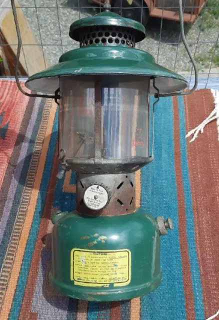 Vintage Coleman Model 228C Big Hat Double Mantle Lantern USA