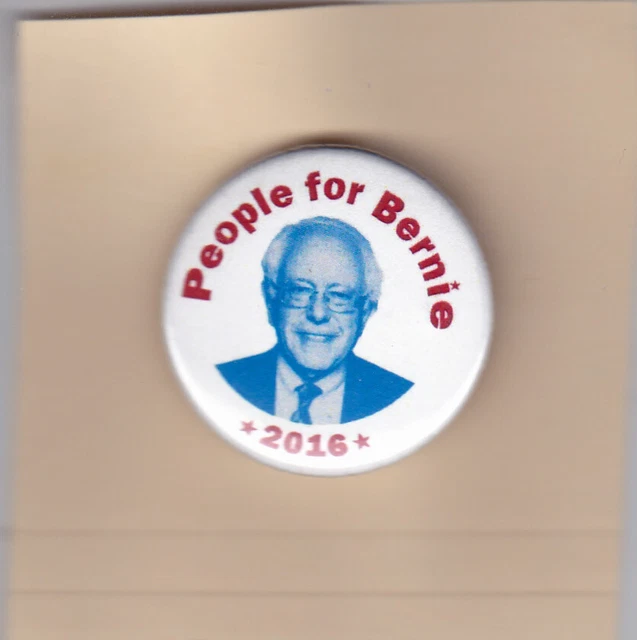 People For Bernie Sanders Button Official Grassroots