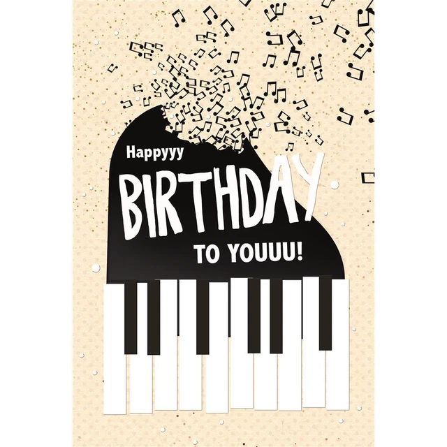 GEBURTSTAG GLÜCKWUNSCHKARTE im Format 11,5 x 17 cm mit Umschlag
