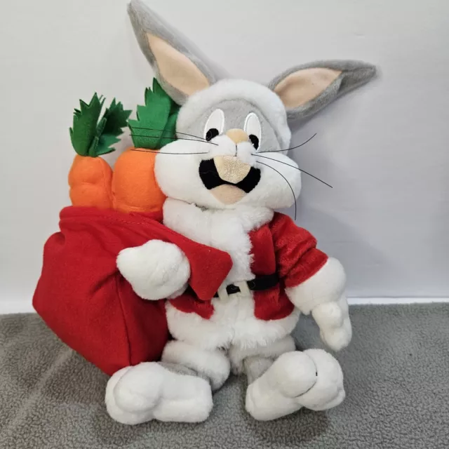 Bugs Bunny Santa Bean Bag Plush Warner Brothers Studio Store 2000