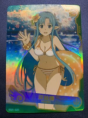Asuna SAO Sword Art Online Goddess CCG TCG SSR021 Anime Waifu Card Girl Swimsuit