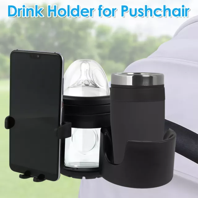 Universal Baby Buggy Stroller Cup Holder Pushchair Pram Drink Water Bottle Rack>