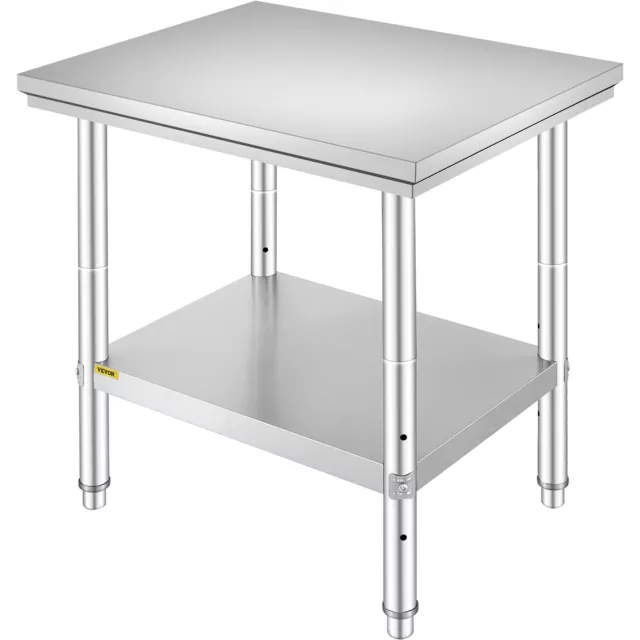 24"x30" Stainless Steel Kitchen Work Prep Table Bench Commercial Restaurant