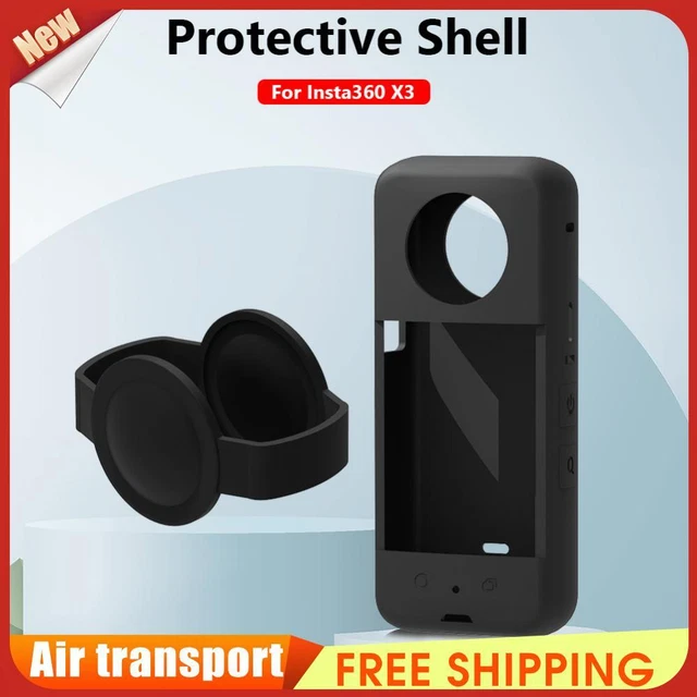 Soft Waterproof Panoramic Action Camera Protective Cover for Insta360 X3 (Black)