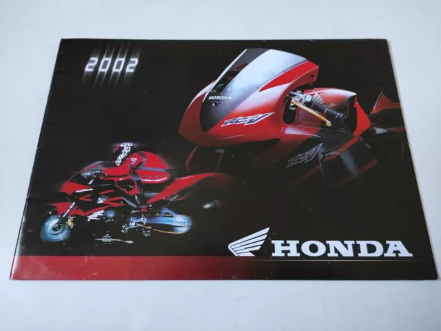 Honda Gamme 2002 Polska Prospectus Catalogue Brochure Moto