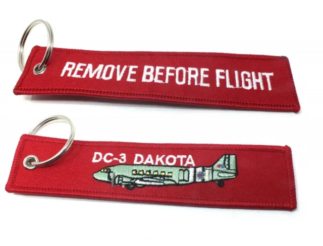 Schlüsselanhänger Remove before flight DC-3 Dakota Keycain