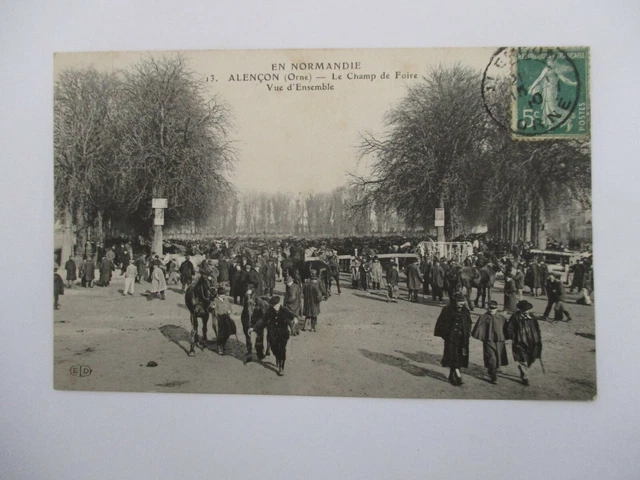 Cpa Orne 61 Alençon Le Field De Fair Overview