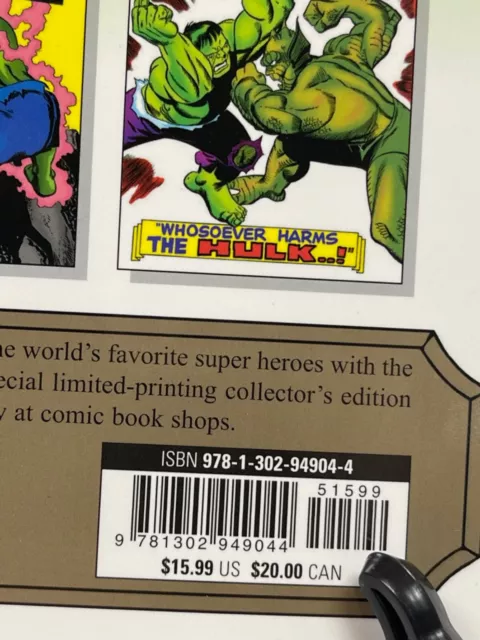 Incredible Hulk Mighty Marvel Masterworks Vol 3 DM Cover New Marvel GN-TPB 3