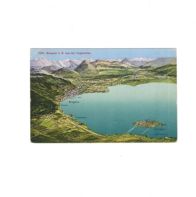 AK Ansichtskarte Bregenz am Bodensee aus der Vogelschau - 1926