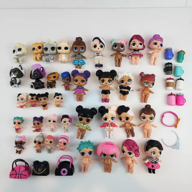 LOL L.O.L Surprise Dolls 50 Pieces Pets Lil Sisters Accessories Bulk Lot Bundle