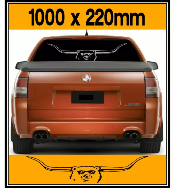 Huge Bundy Bear, Bundy Longhorn, Sticker Decal, 1000 x 220mm