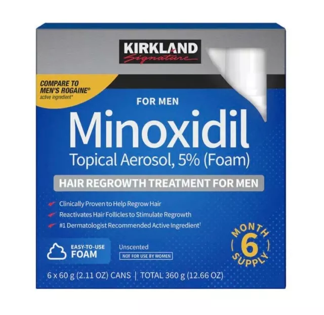 Costco Brand Generic foam Minoxidil 5% 1 to 6 bottles supply