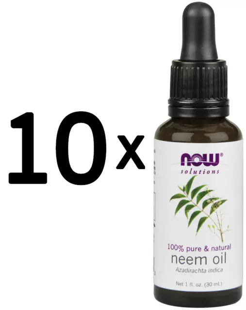 (300 ml, 194,65 EUR/1L) 10 x (NOW Foods Essential Oil, Neem Oil - 30 ml.)