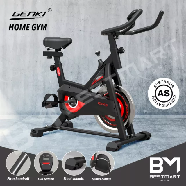 GENKI FITNESS EXERCISE Bike Spin Bike Cycling Workout Flywheel